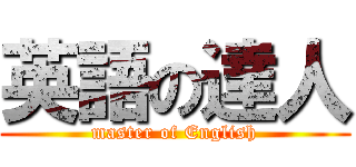 英語の達人 (master of English)