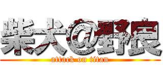 柴犬＠野良 (attack on titan)