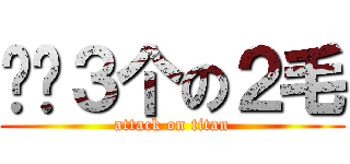 给你３个の２毛 (attack on titan)