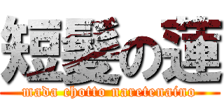 短髪の蓮 (mada chotto naretenaino)