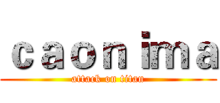 ｃａｏｎｉｍａ (attack on titan)