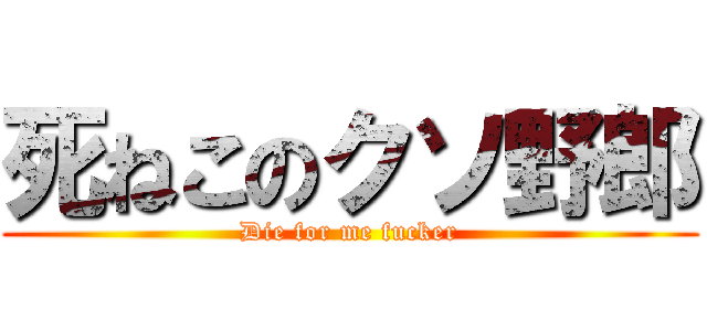 死ねこのクソ野郎 (Die for me fucker)