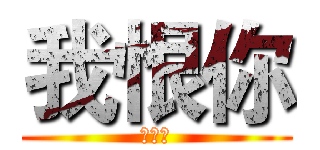 我恨你 (一辈子)