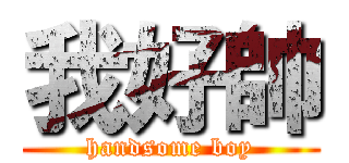我好帥 (handsome boy)