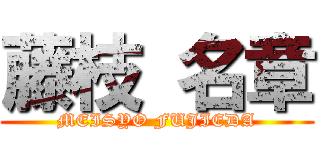 藤枝 名章 (MEISYO FUJIEDA)