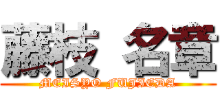 藤枝 名章 (MEISYO FUJIEDA)