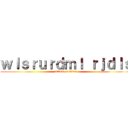 ｗｌｓｒｕｒｄｍｌ ｒｊｄｌｓ (attack on titan)