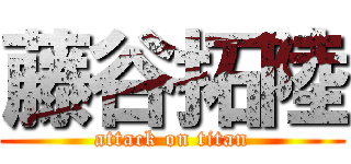 藤谷拓陸 (attack on titan)