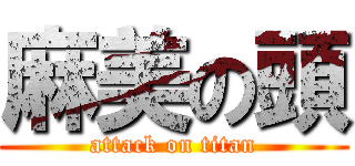 麻美の頭 (attack on titan)
