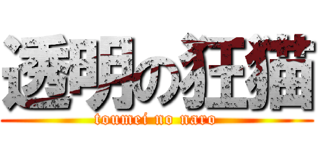 透明の狂猫 (toumei no naro)