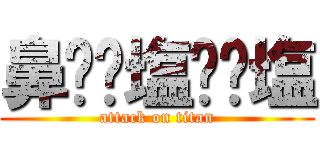 鼻⭐︎塩⭐︎塩 (attack on titan)