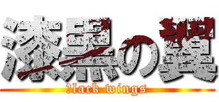 漆黒の翼 (ｂlack wings)