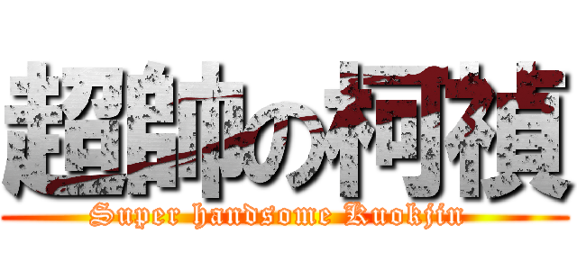 超帥の柯禎 (Super handsome Kuokjin )