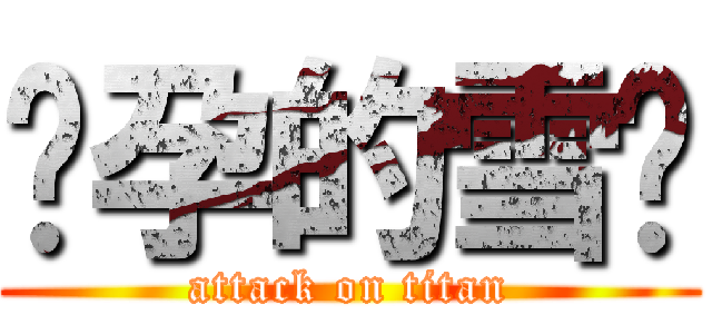 怀孕的雪婷 (attack on titan)