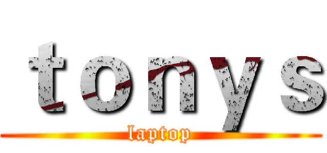 ｔｏｎｙｓ (laptop)