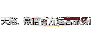 天猫、微信官方运营服务商。 (attack on titan)