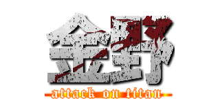 金野 (attack on titan)