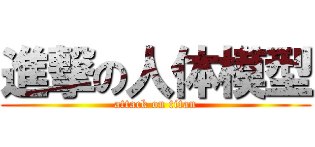 進撃の人体模型 (attack on titan)