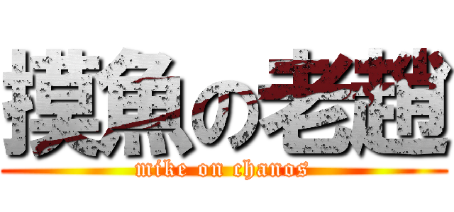 摸魚の老趙 (mike on chanos)