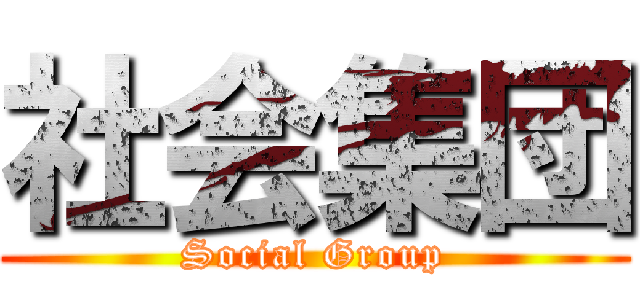 社会集団 (Social Group)