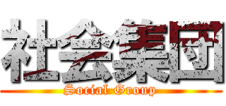 社会集団 (Social Group)