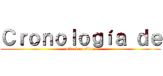 Ｃｒｏｎｏｌｏｇíａ ｄｅ (attack on titan)