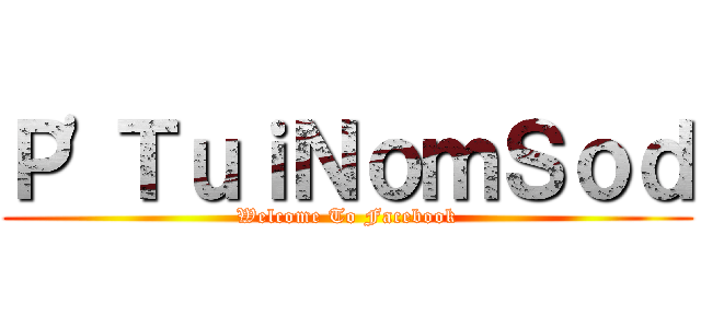 Ｐ\'ＴｕｉＮｏｍＳｏｄ (Welcome To Facebook)