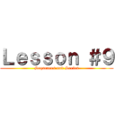 Ｌｅｓｓｏｎ ＃９ (Sequences and Series)