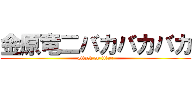 金原竜二バカバカバカ (attack on titan)