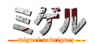 ミゲル (miguel rodriguez)