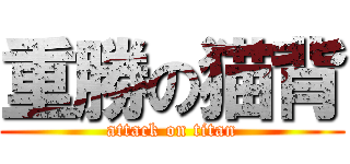 重勝の猫背 (attack on titan)