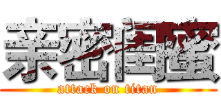 亲密闺蜜 (attack on titan)