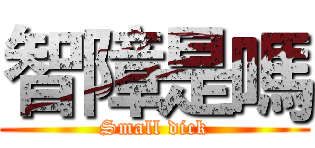 智障是嗎 (Small dick)