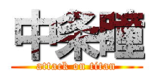 中条瞳 (attack on titan)