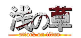 浅の草 (attack on titan)