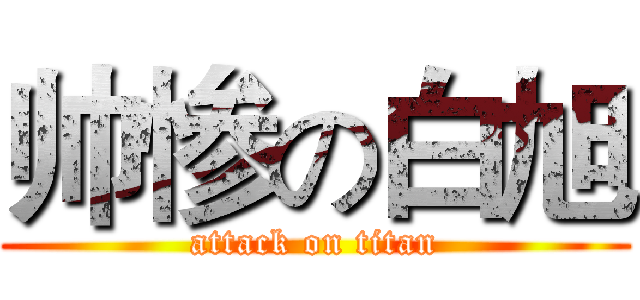 帅惨の白旭 (attack on titan)