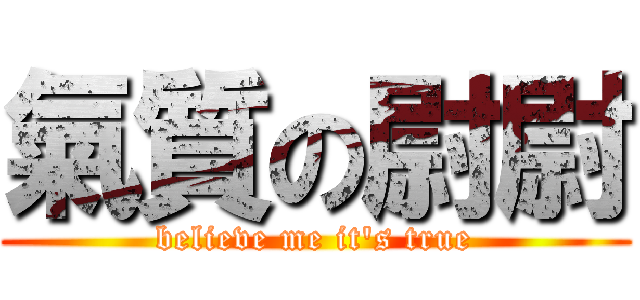 氣質の尉尉 (believe me it\'s true)