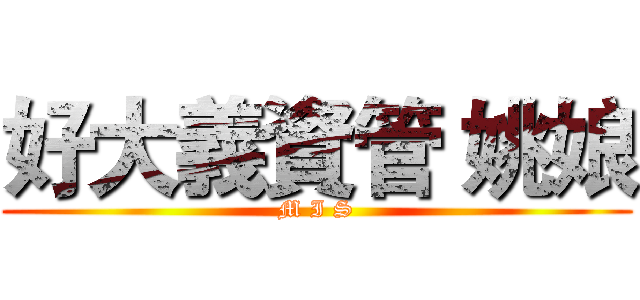 好大義資管 姚娘 (M I S)
