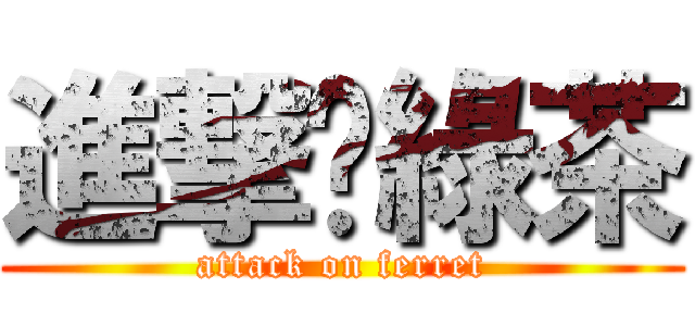 進撃ㄟ綠茶 (attack on ferret)