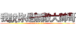 我說你是無敵大帥哥 (attack on titan)