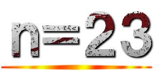 ｎ＝２３ ()