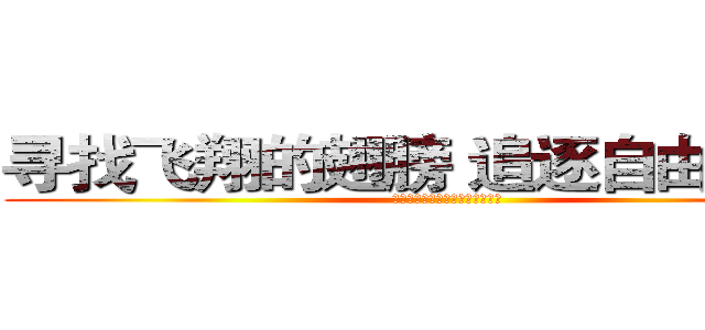 寻找飞翔的翅膀 追逐自由的梦想 (节目预告：树德光华阳光体育季节)