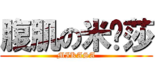 腹肌の米卡莎 (MIKASA)