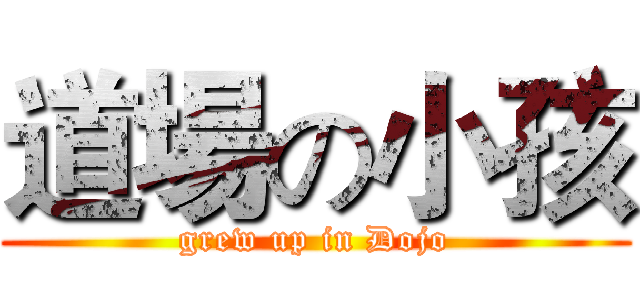 道場の小孩 (grew up in Dojo)