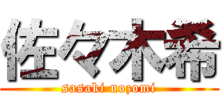 佐々木希 (sasaki nozomi)