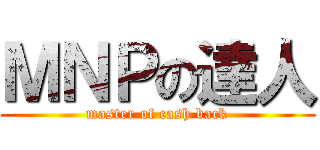 ＭＮＰの達人 (master of cash back)
