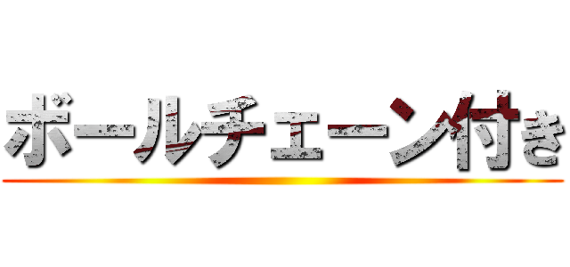 ボールチェーン付き ()