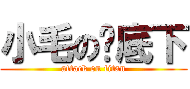 小毛の桌底下 (attack on titan)
