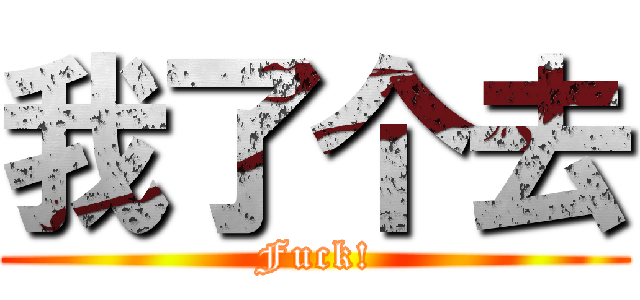 我了个去 (Fuck!)