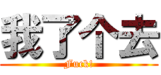 我了个去 (Fuck!)